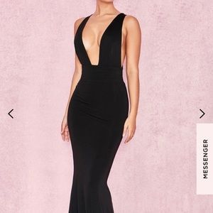 Black evening gown
